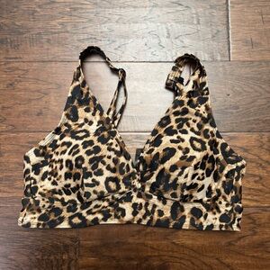 Torrid Animal print bikini swimsuit top